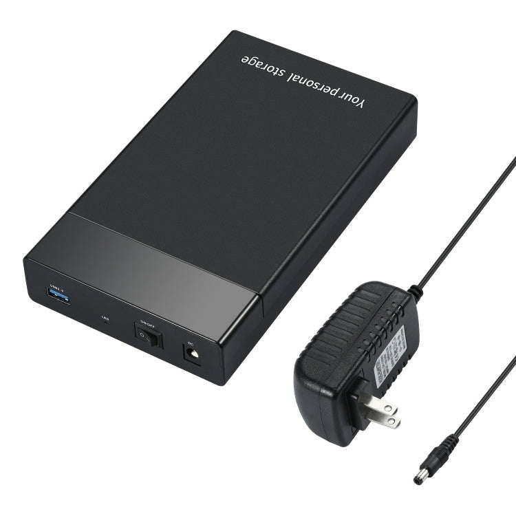 HDD 2.5 / 3.5 inch USB3.0 External Hard Drive Enclosure Case for Laptop Computer(US Plug)