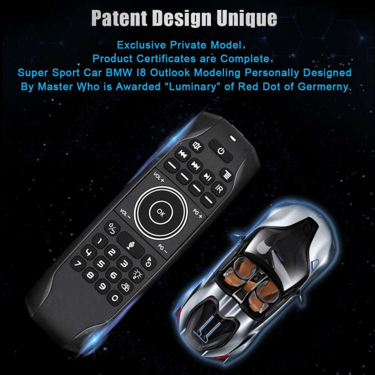 G7V Pro 2.4GHz Fly Air Mouse LED Backlight Wireless Keyboard Remote Control with Gyroscope for An...