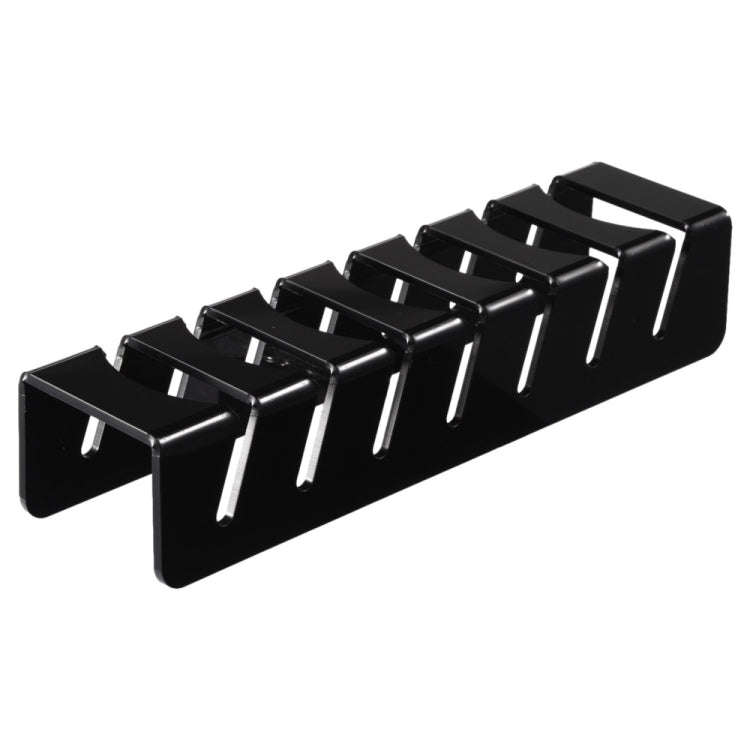 YX101 Acrylic Baseball Cap Stand Can Store 7 Baseball Caps(Black)