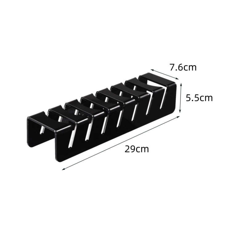 YX101 Acrylic Baseball Cap Stand Can Store 7 Baseball Caps(Black)