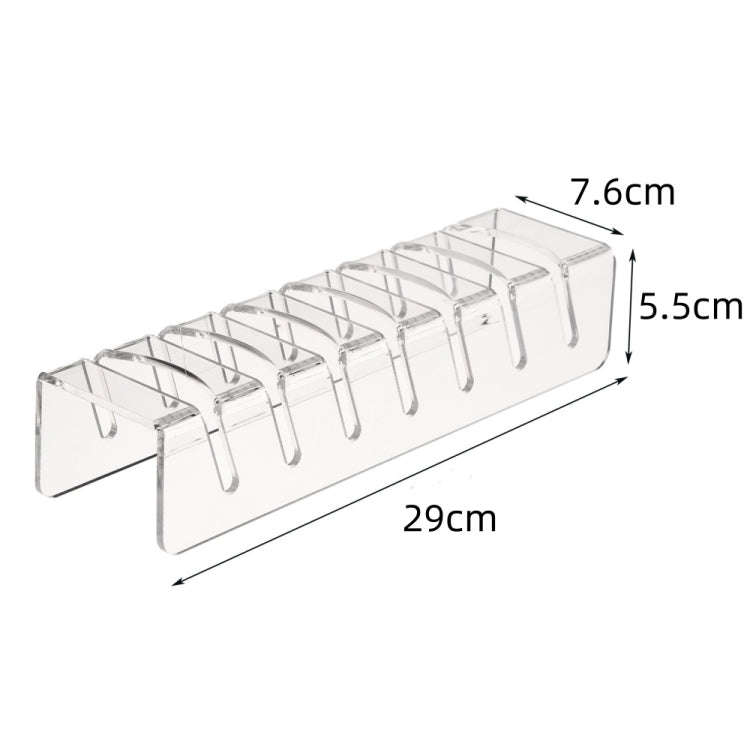 YX101 Acrylic Baseball Cap Stand Can Store 7 Baseball Caps(Transparent)