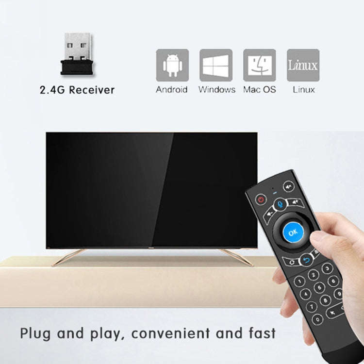 G21 2.4GHz Fly Air Mouse LED Backlight Wireless Keyboard Remote Control with Gyroscope for Androi...