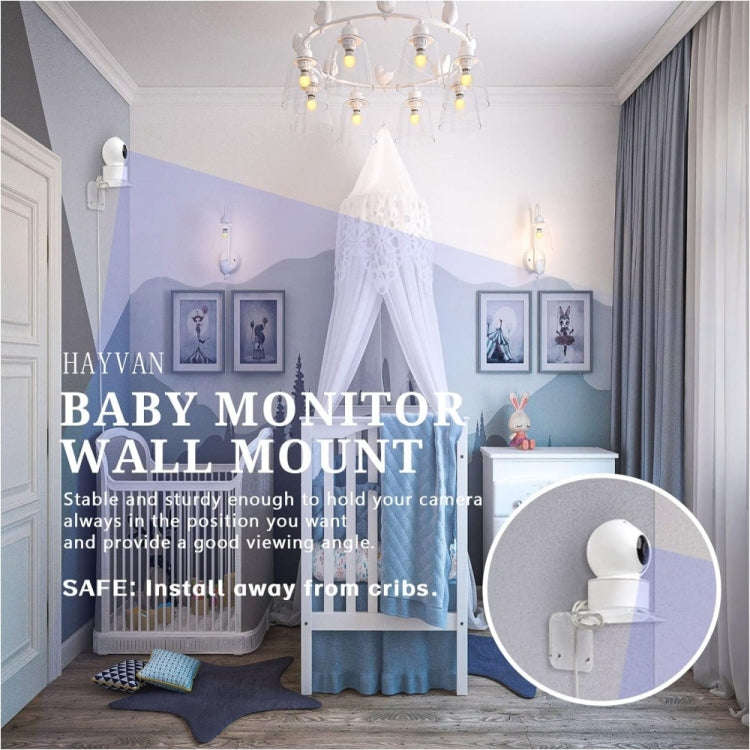 YX112 3pcs Acrylic Small Wall Mount(Transparent)
