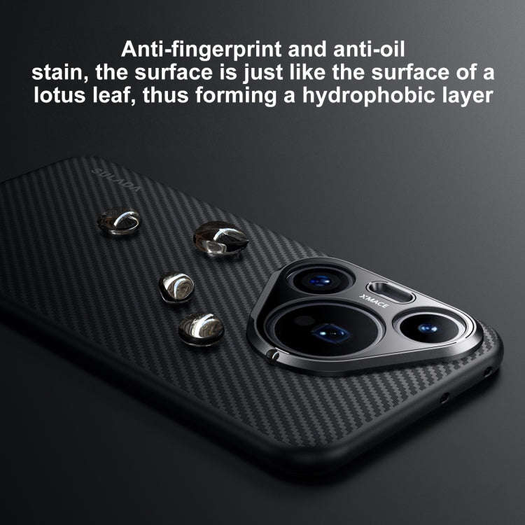 For Huawei Mate 60 SULADA 600D Kevlar Texture PC Shockproof Phone Case(Black)