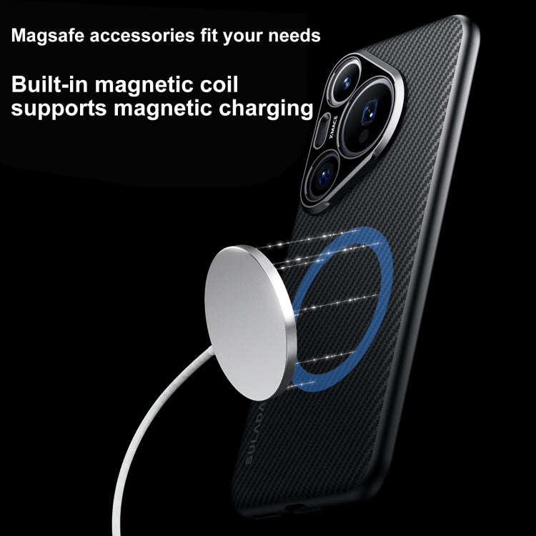 For Huawei Mate 60 SULADA 600D Kevlar Texture PC Shockproof Phone Case(Black)