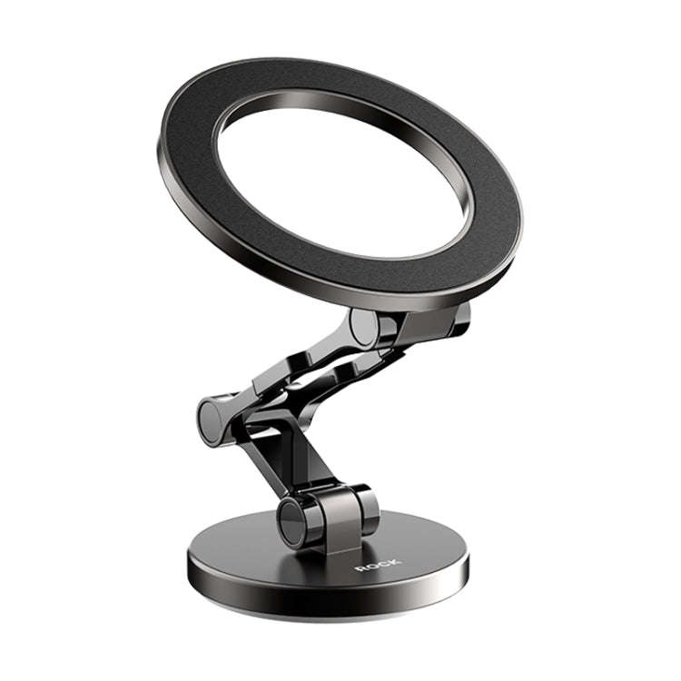 ROCK RAM0037 Car Magnetic Foldable Phone Holder(Black)