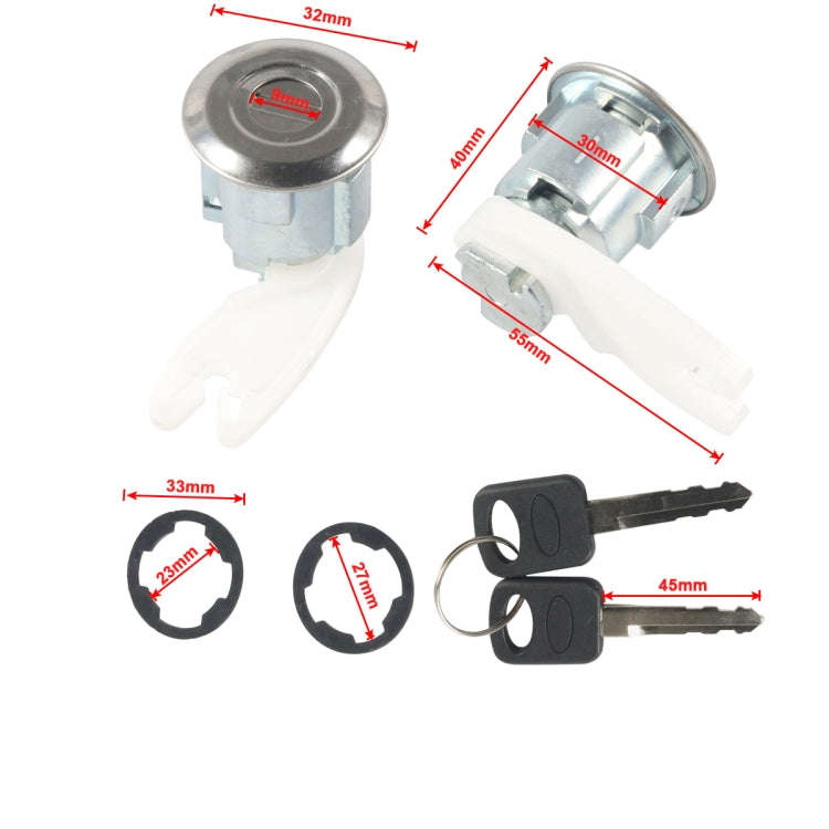 Pair Car Door Lock Barrel Cylinder F2UZ1522050A For Ford F150 / F250 / F350