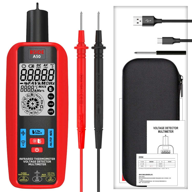 BSIDE A50 Infrared Temperature Test Digital Multimeter