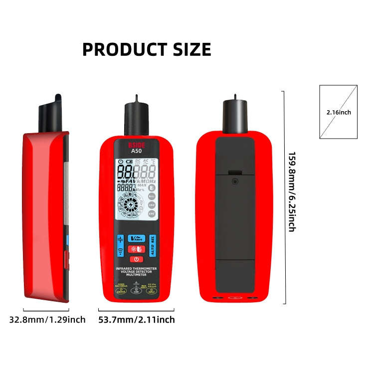 BSIDE A50 Infrared Temperature Test Digital Multimeter