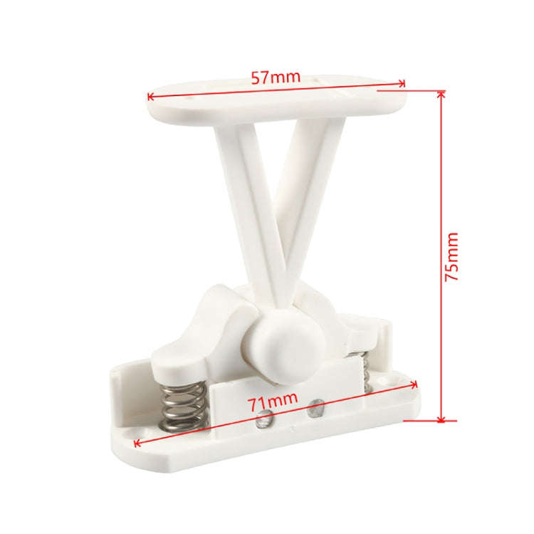 2pcs / Set RV Nylon Buffer Door Stopper with Spring(White)