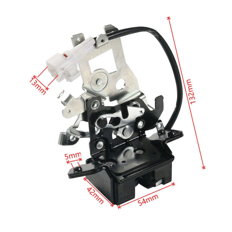 For Toyota Sequoia 2001-2007 Car Liftgate Trunk Lock Actuator with Cable 931861(Black + Silver)