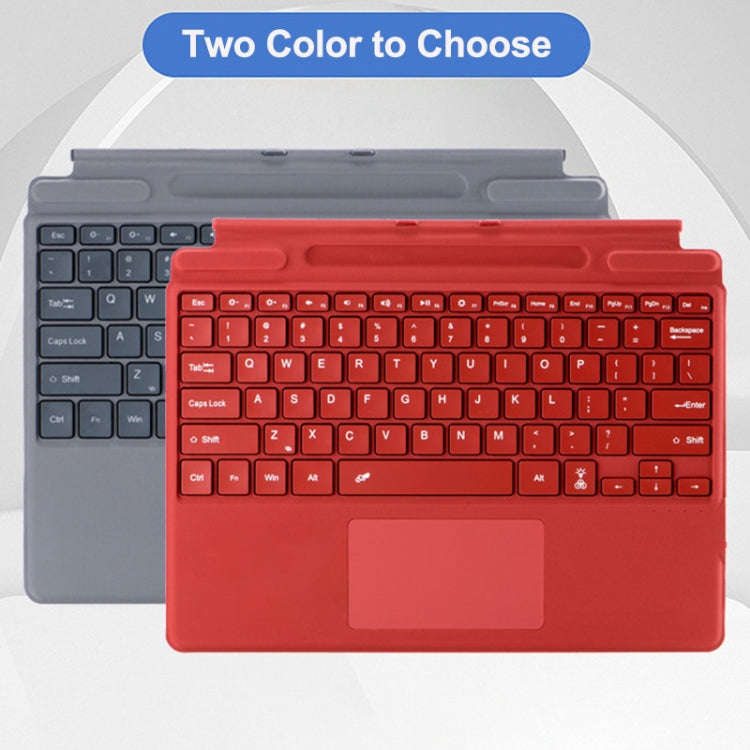 For Microsoft Surface Pro 10 / Pro 9 2089D Backlight Wireless Bluetooth Keyboard Leather Case wit...