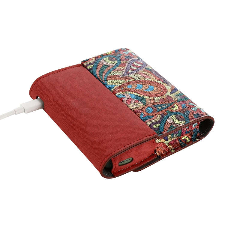 For IQOS ILUMA Electronic Cigarette Square Contrast Color Storage Bag(Red)