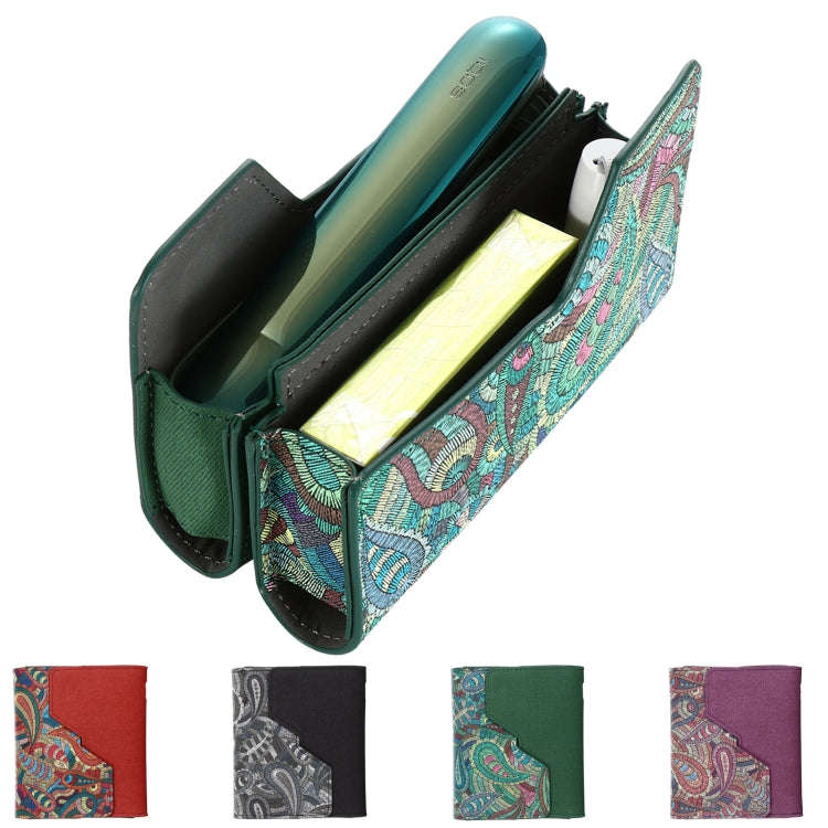 For IQOS ILUMA Electronic Cigarette Square Contrast Color Storage Bag(Black)