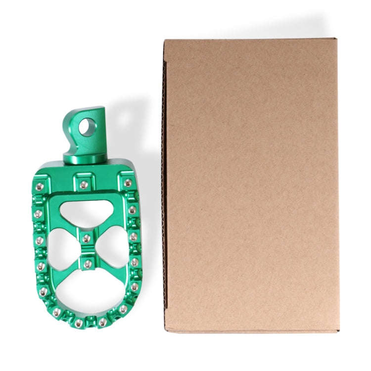 Motorcycle Modification Pedal Set Wide Fat Footpegs Foot Pegs for Harley (Green)