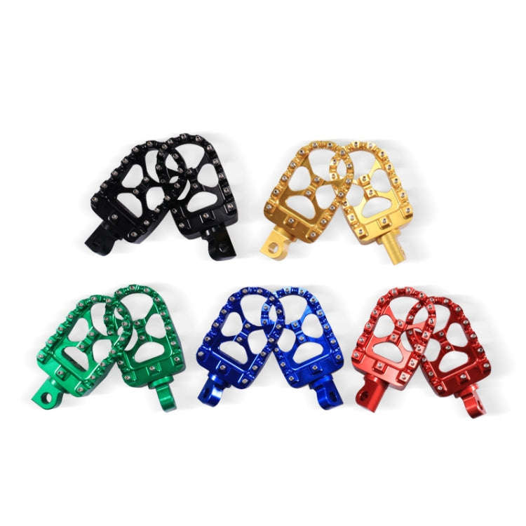 Motorcycle Modification Pedal Set Wide Fat Footpegs Foot Pegs for Harley (Gold)