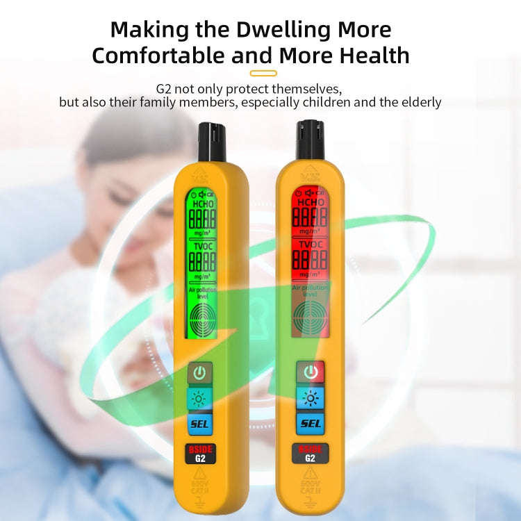 BSIDE G2 Portable Air Quality Detector Indoor Formaldehyde Tester