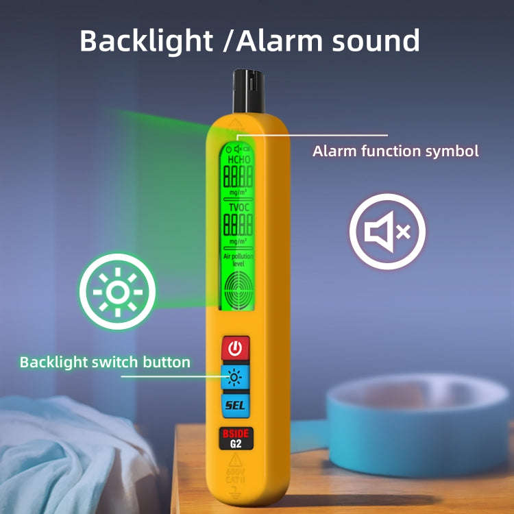 BSIDE G2 Portable Air Quality Detector Indoor Formaldehyde Tester