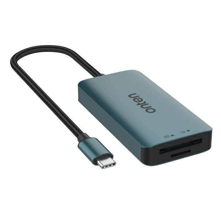 Onten C15 3 in 1 USB-C / Type-C to CFast 2.0 & SD & TF Card Reader(Pine Green)
