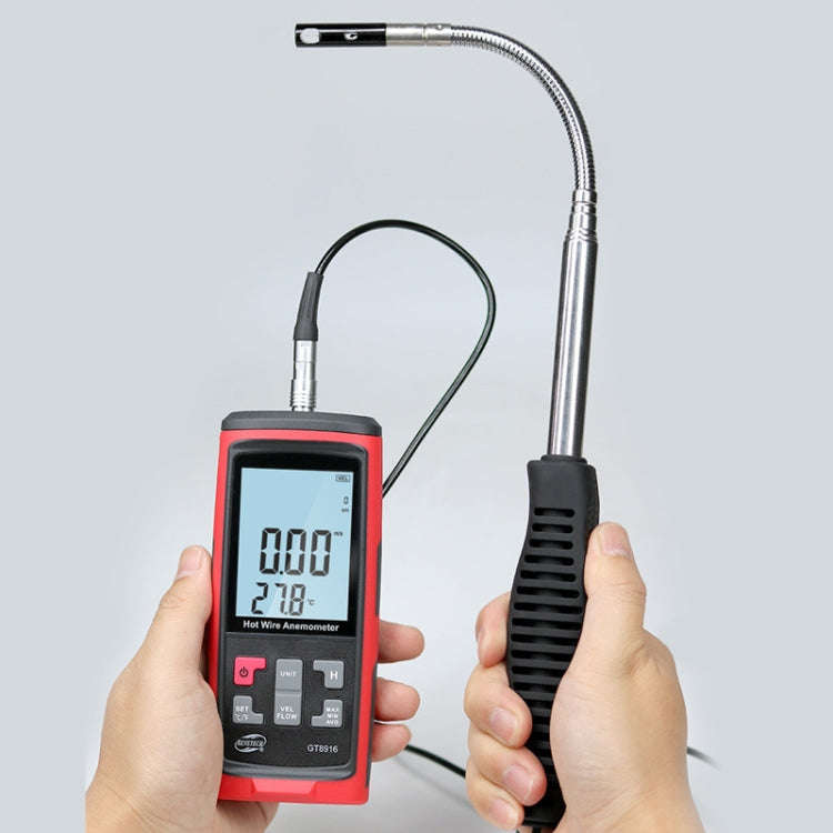 BENETECH GT8616 Handheld Digital LCD Hot Wire Anemometer