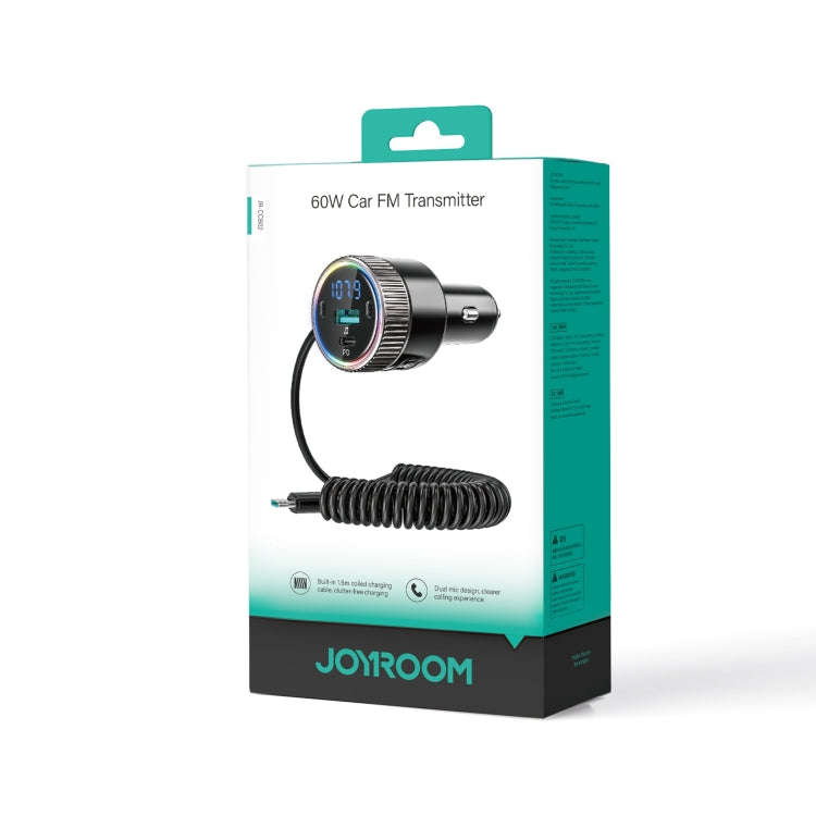 JOYROOM JR-CCB02 Car Bluetooth 5.4 Wireless Transmitter MP3 Player(Black)