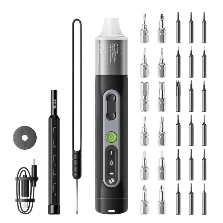 JAKEMY JM-8196 35 in 1 Dual Dynamics Precision Electric Screwdriver Set with Adaptive Torque / Tr...
