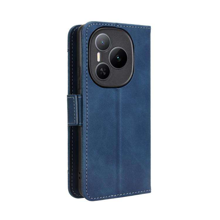 For Honor Power 5G Skin Feel Calf Texture Card Slots Leather Phone Case(Blue)
