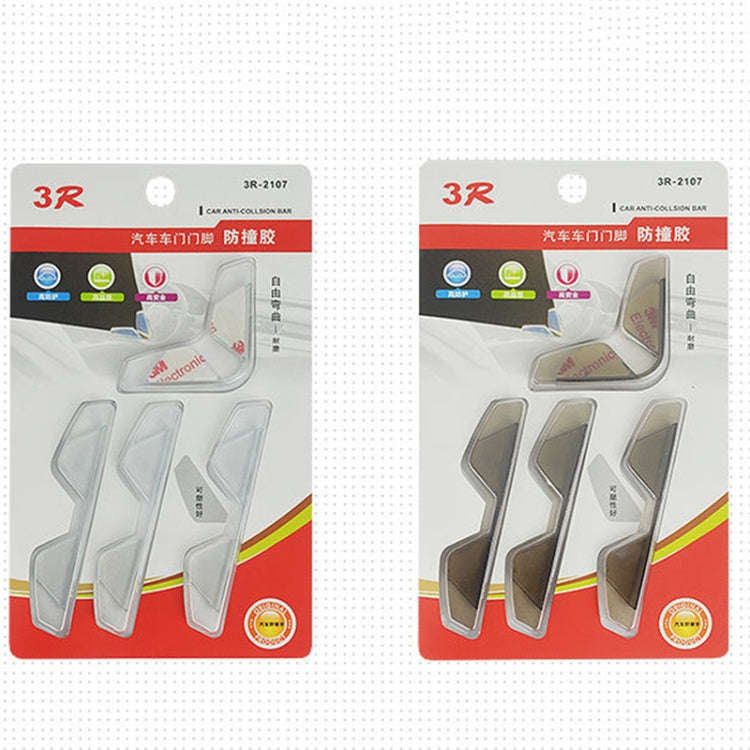3R 3R-2107 Car Door Anti-collision Rubber Strip Invisible Protection Anti-scratch Aticker(Transpa...