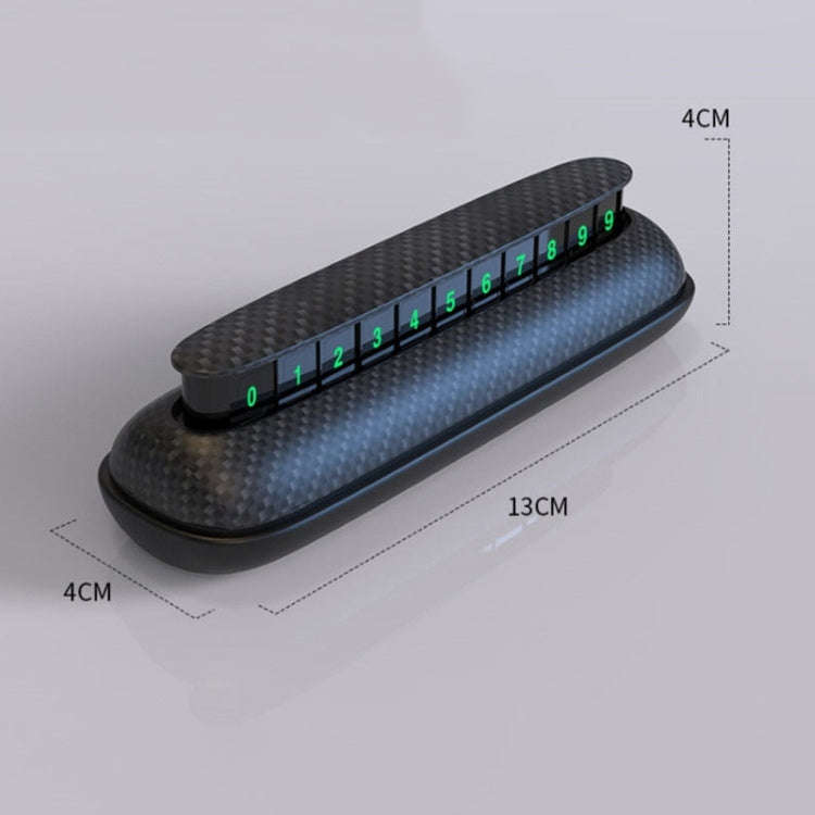 3R-2154 Car Temporary Parking Card Hidden Luminous Phone Number Plate