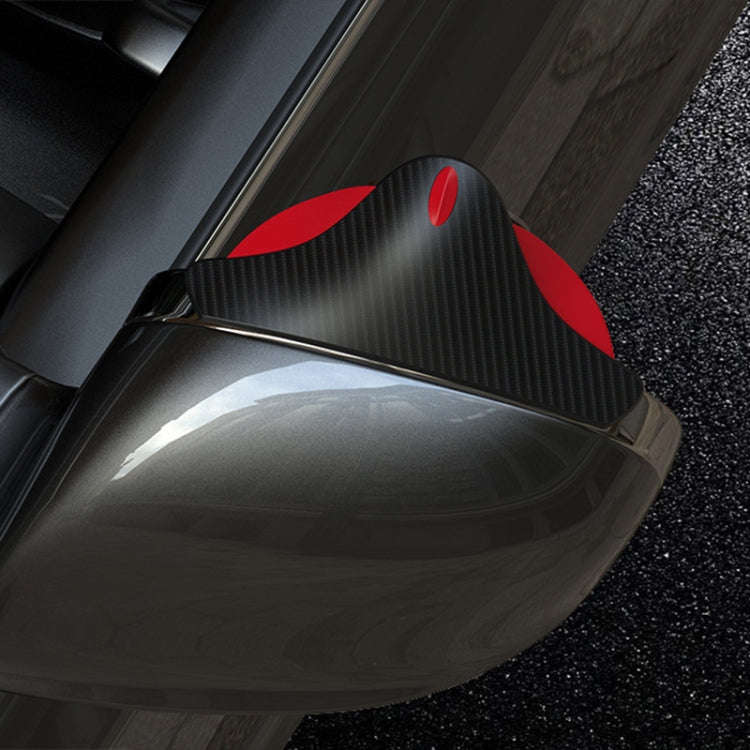 3R 3R-156 2 in 1 Car Auxiliary HD Blind Spot Mirror with Carbon Fiber Texture Rain Shield, Style:...