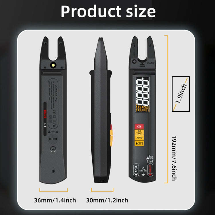 BSIDE U0 AC / DC Clamp Meter Electric Pen Current Digital Multimeter