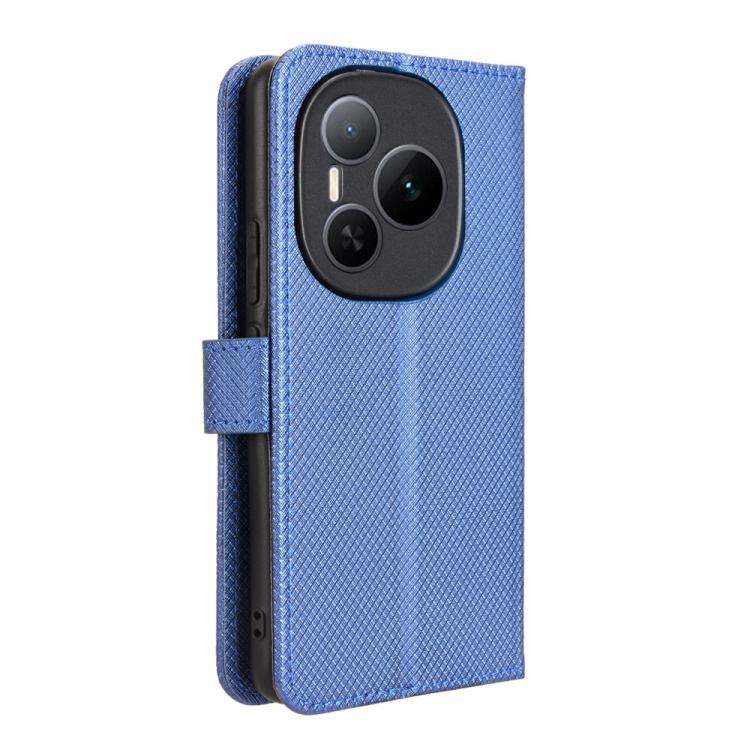 For Honor Power 5G Diamond Texture Leather Phone Case(Blue)