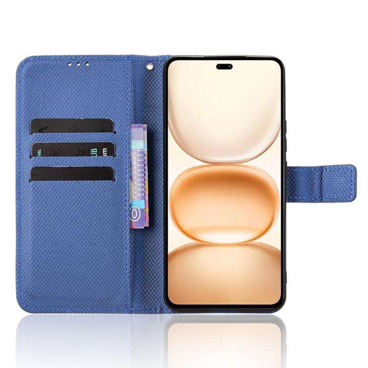 For Honor Power 5G Diamond Texture Leather Phone Case(Blue)