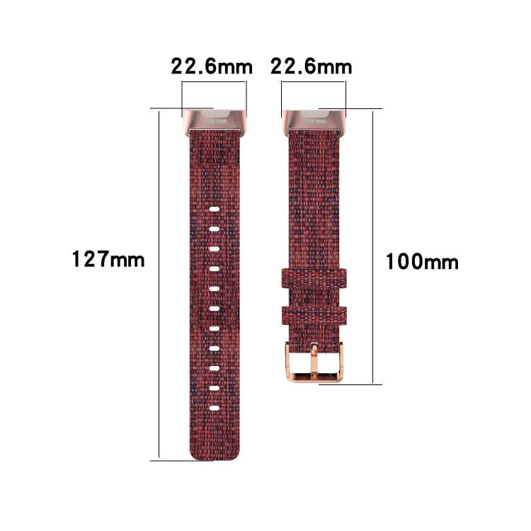 For Fitbit Charge 4 / Charge 3 / Charge3 SE Braided Nylon Watch Band Plastic Head, Size: Free Siz...