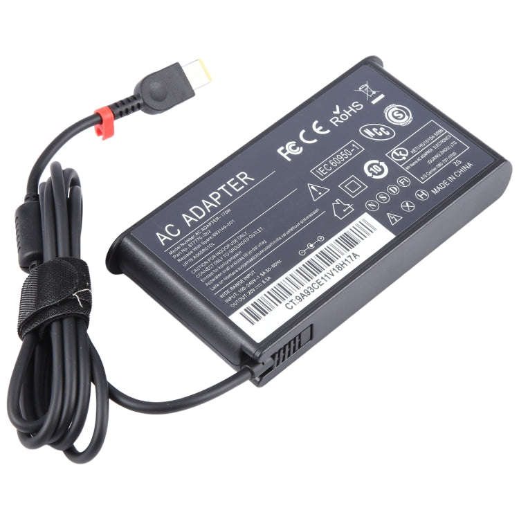 170W 20V 8.5A Laptop Notebook Power Adapter For Lenovo Big Square USB, Plug:UK Plug