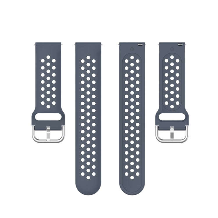 For Galaxy Watch 3 41mm R850 Silicone Solid Color Watch Band, Size: Free Size 20mm(Gray)