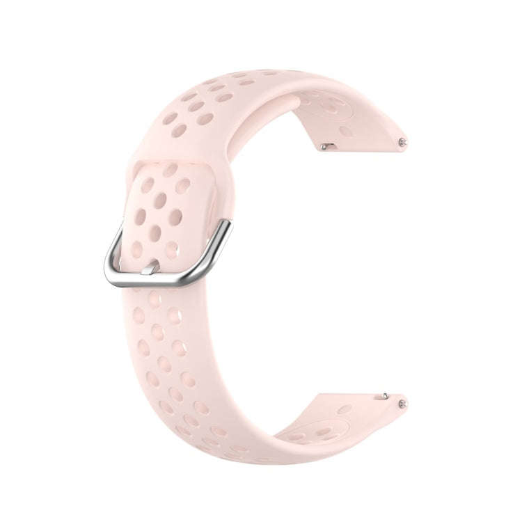 For Galaxy Watch 3 41mm R850 Silicone Solid Color Watch Band, Size: Free Size 20mm(Pink)