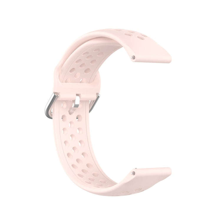 For Galaxy Watch 3 41mm R850 Silicone Solid Color Watch Band, Size: Free Size 20mm(Pink)