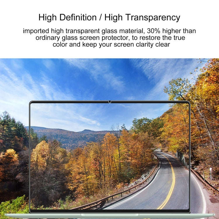 For Huawei MateBook 14 2024 2pcs 0.26mm 9H Surface Hardness Explosion-proof Tempered Glass Film