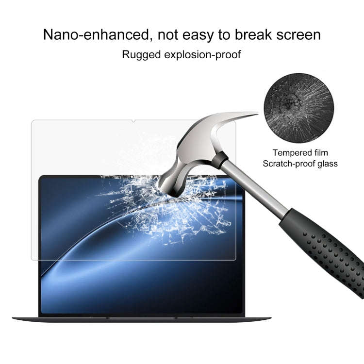 For Huawei MateBook X Pro 14.2 2024 2pcs 0.26mm 9H Surface Hardness Explosion-proof Tempered Glas...