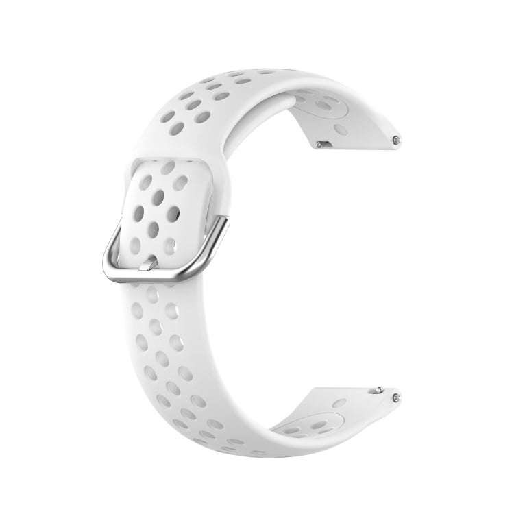 For Galaxy Watch 3 45mm Silicone Solid Color Watch Band, Size: Free Size 22mm(White)