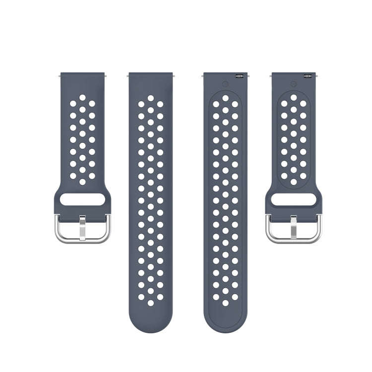For Galaxy Watch 3 45mm Silicone Solid Color Watch Band, Size: Free Size 22mm(Gray)