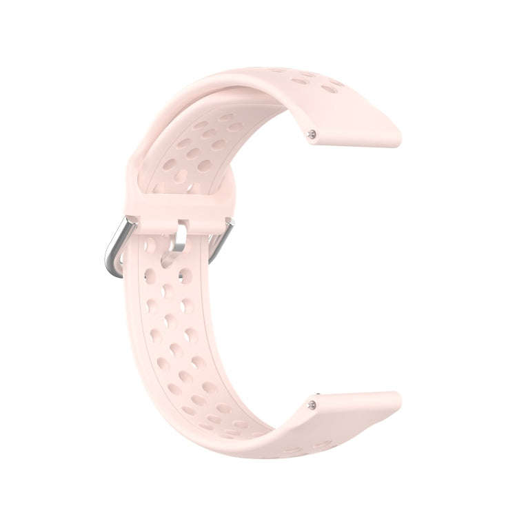 For Galaxy Watch 3 45mm Silicone Solid Color Watch Band, Size: Free Size 22mm(Pink)