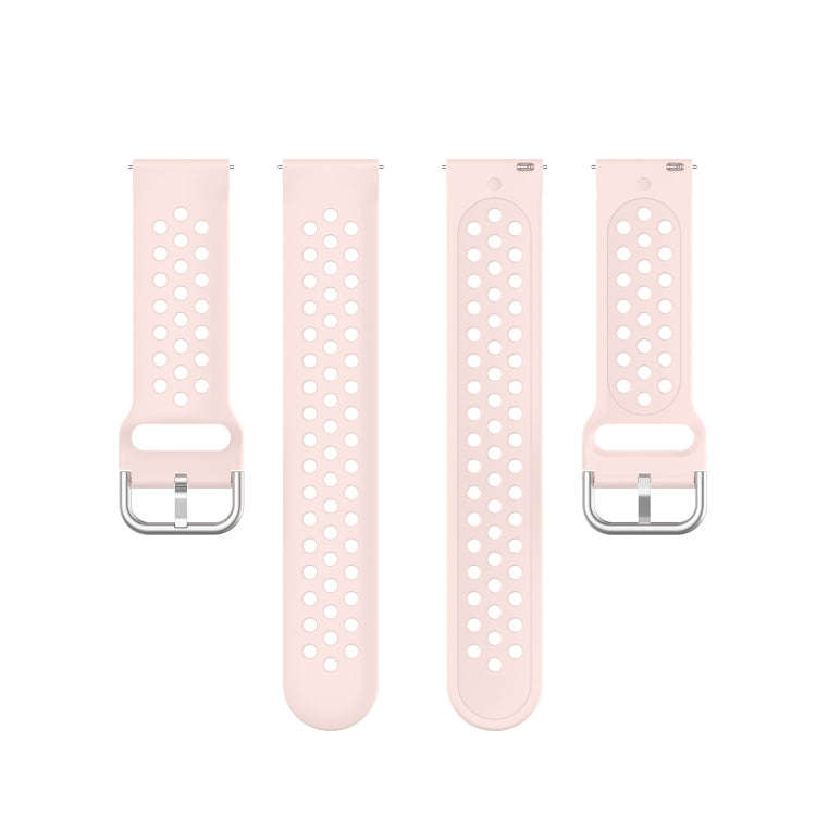 For Galaxy Watch 3 45mm Silicone Solid Color Watch Band, Size: Free Size 22mm(Pink)