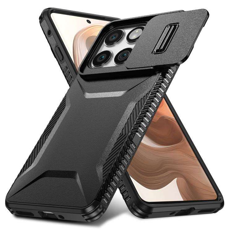 For Motorola Edge 5G 2025 Sliding Camshield Phone Case(Black)