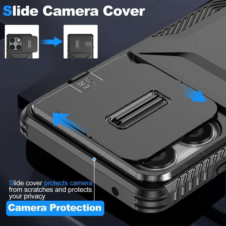 For Motorola Edge 5G 2025 Sliding Camshield Phone Case(Black)