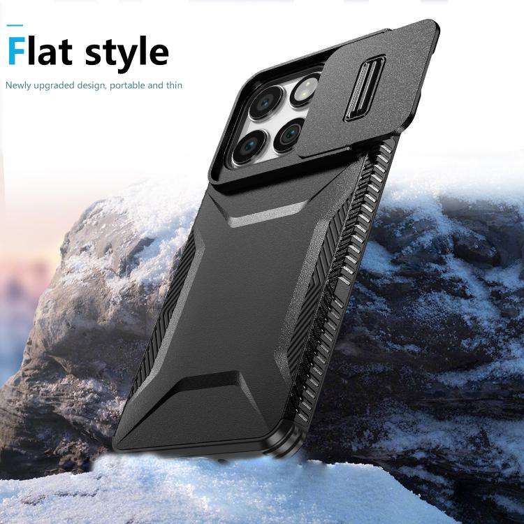 For Motorola Edge 5G 2025 Sliding Camshield Phone Case(Black)