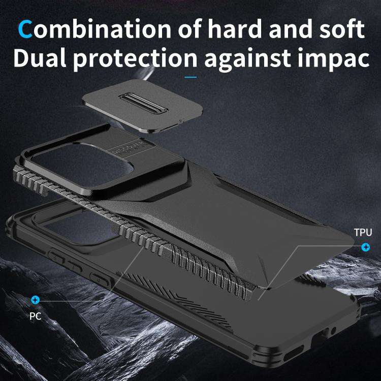 For Motorola Edge 5G 2025 Sliding Camshield Phone Case(Black)