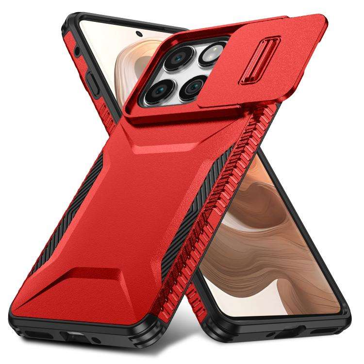 For Motorola Edge 5G 2025 Sliding Camshield Phone Case(Red)