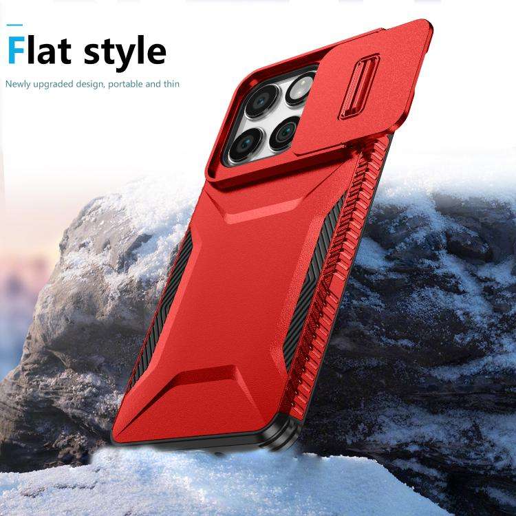 For Motorola Edge 5G 2025 Sliding Camshield Phone Case(Red)